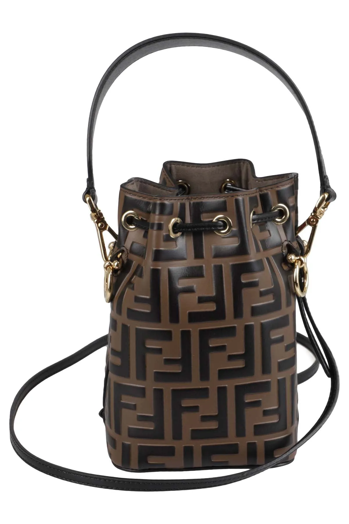 Fendi Kids Zucca Printed Drawstring Tote Bag