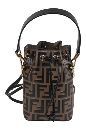 Fendi Kids Zucca Printed Drawstring Tote Bag