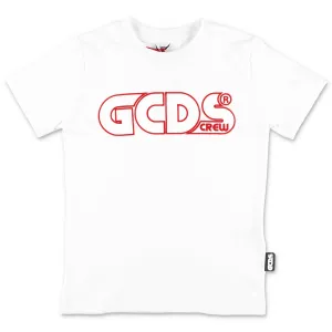 GCDS Kids Logo Embroidered T-Shirt