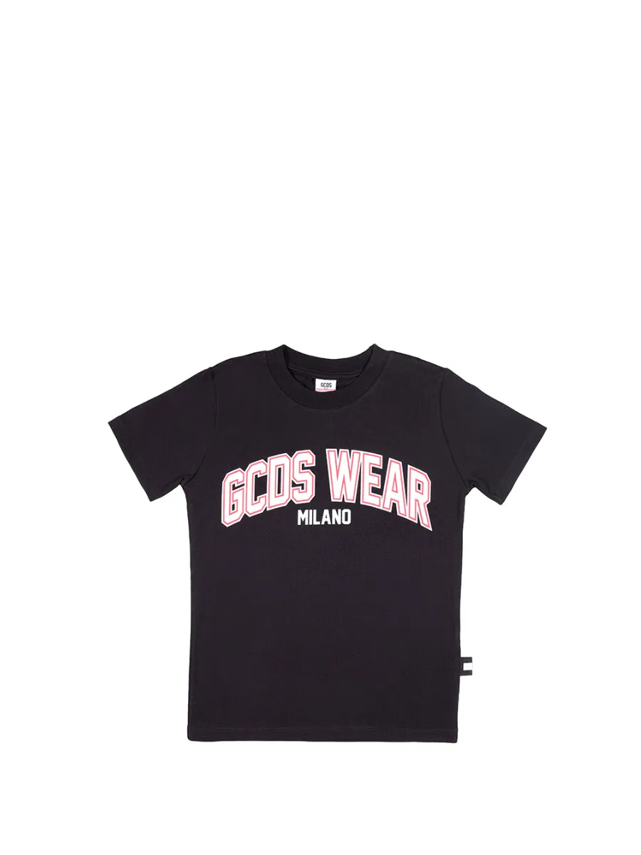 GCDS Kids Logo Print Crewneck T-Shirt