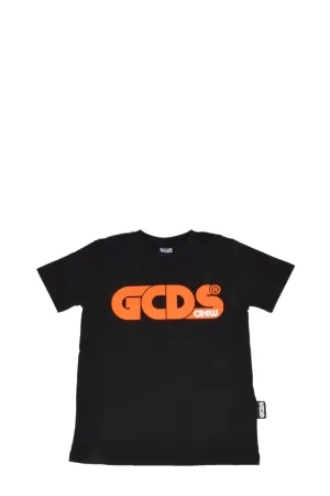 GCDS Kids Logo Print Crewneck T-Shirt