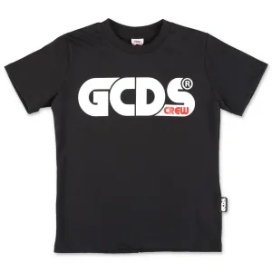 GCDS Kids Logo Print Crewneck T-Shirt