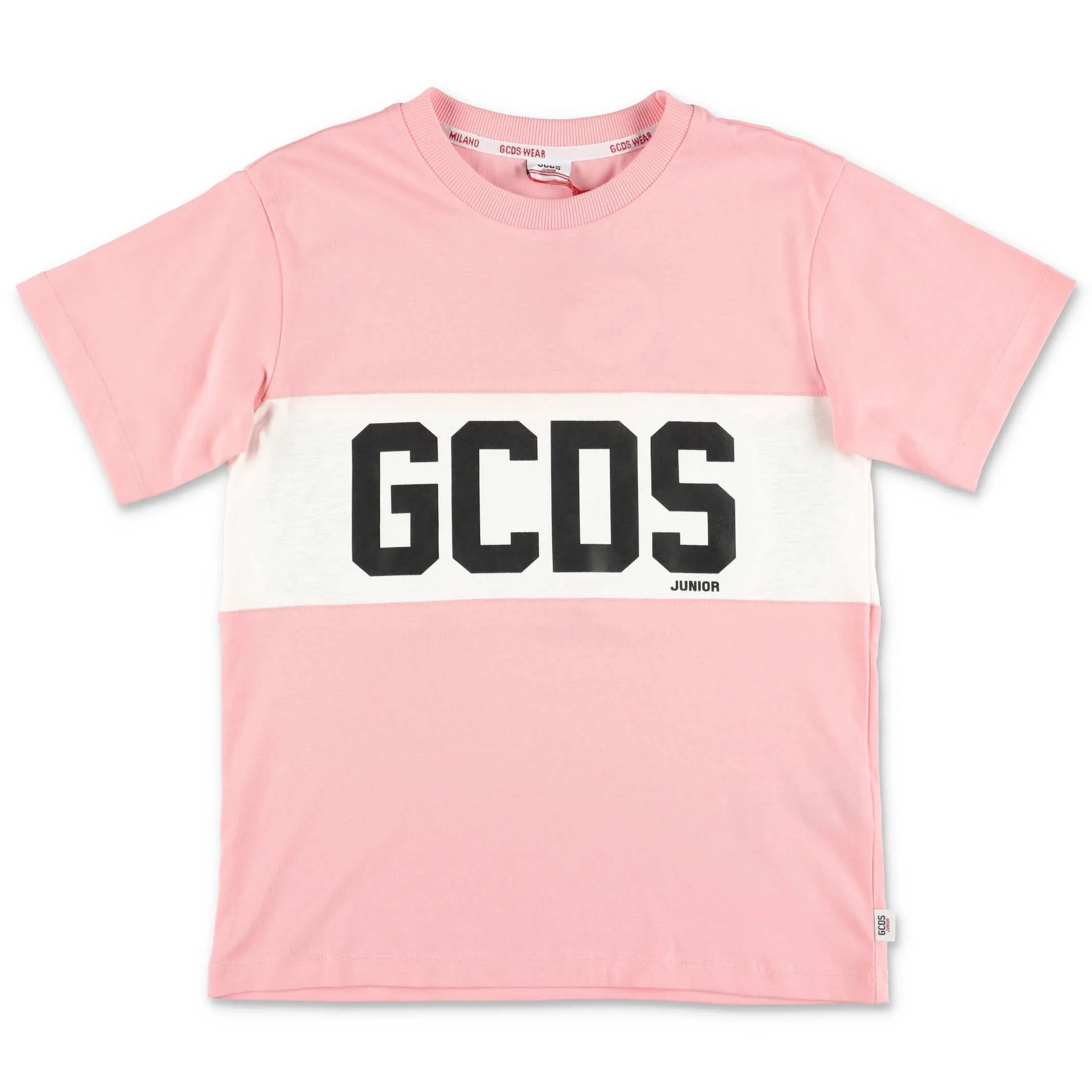 GCDS Kids Logo Printed Crewneck T-Shirt