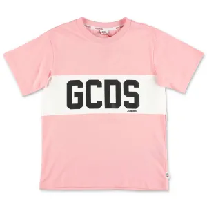 GCDS Kids Logo Printed Crewneck T-Shirt