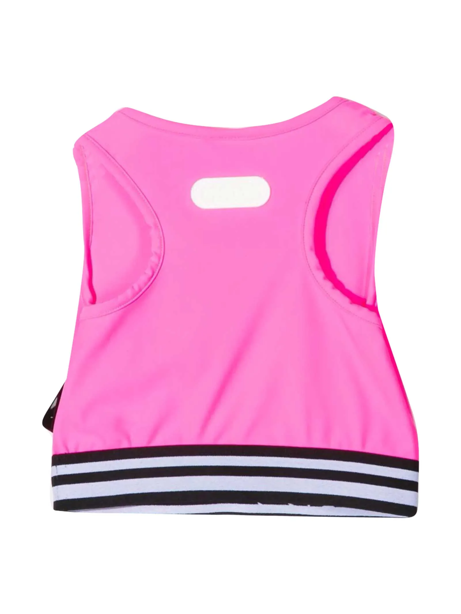 GCDS Kids Logo Printed Crop Top