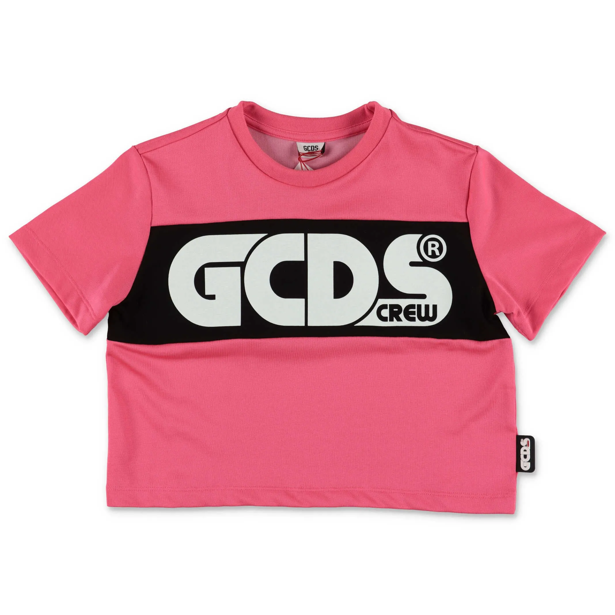 GCDS Kids Logo Printed Panel T-Shirt