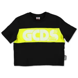 GCDS Kids Logo Printed Panel T-Shirt