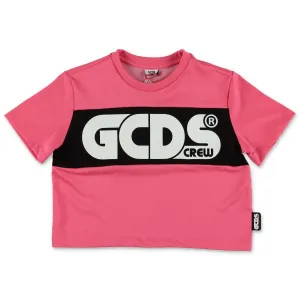 GCDS Kids Logo Printed Panel T-Shirt