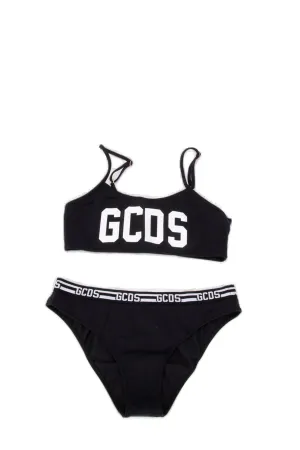 GCDS Kids Logo Printed Two-Piece Bikini Set