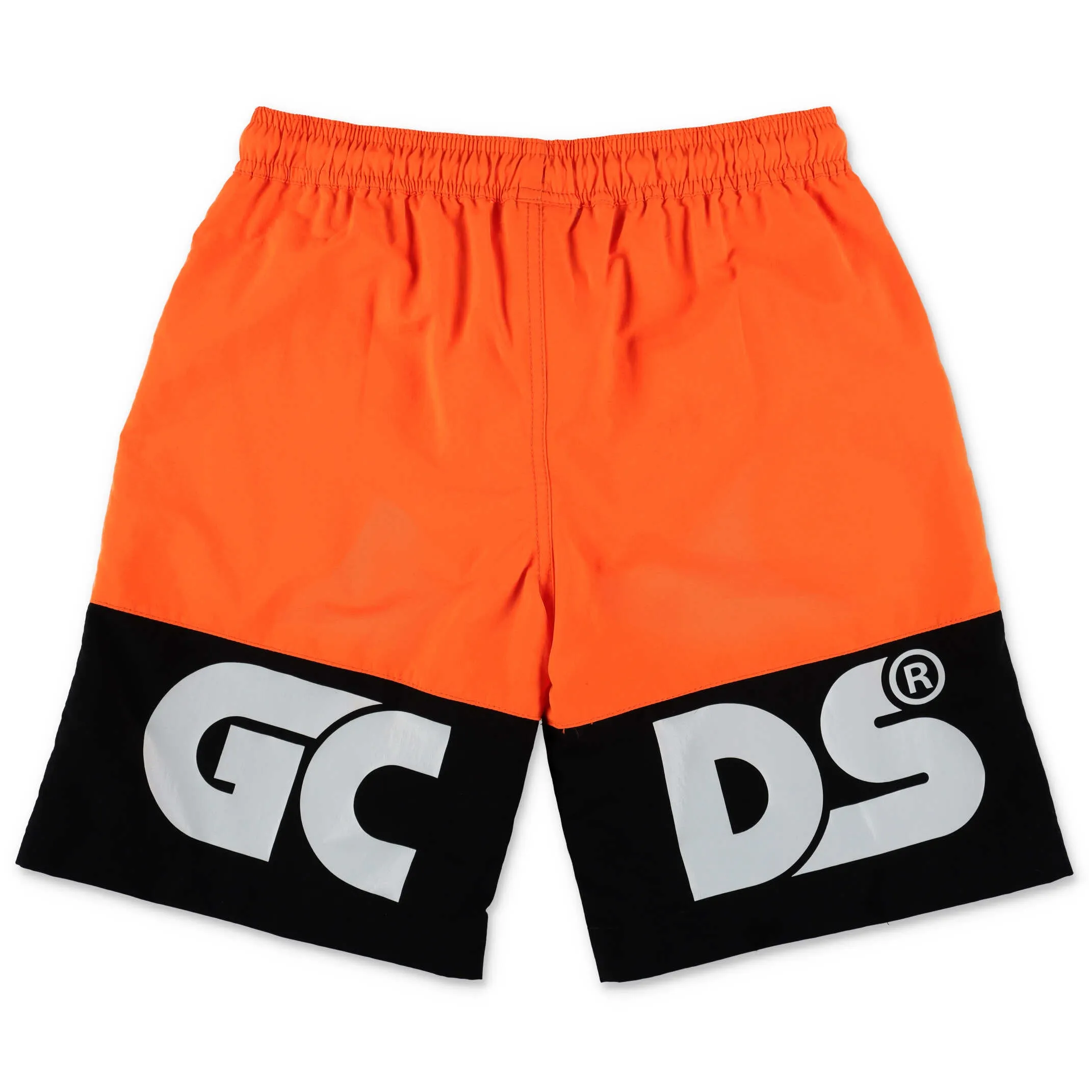 GCDS Kids Logo Printed Two-Tone Swim Shorts