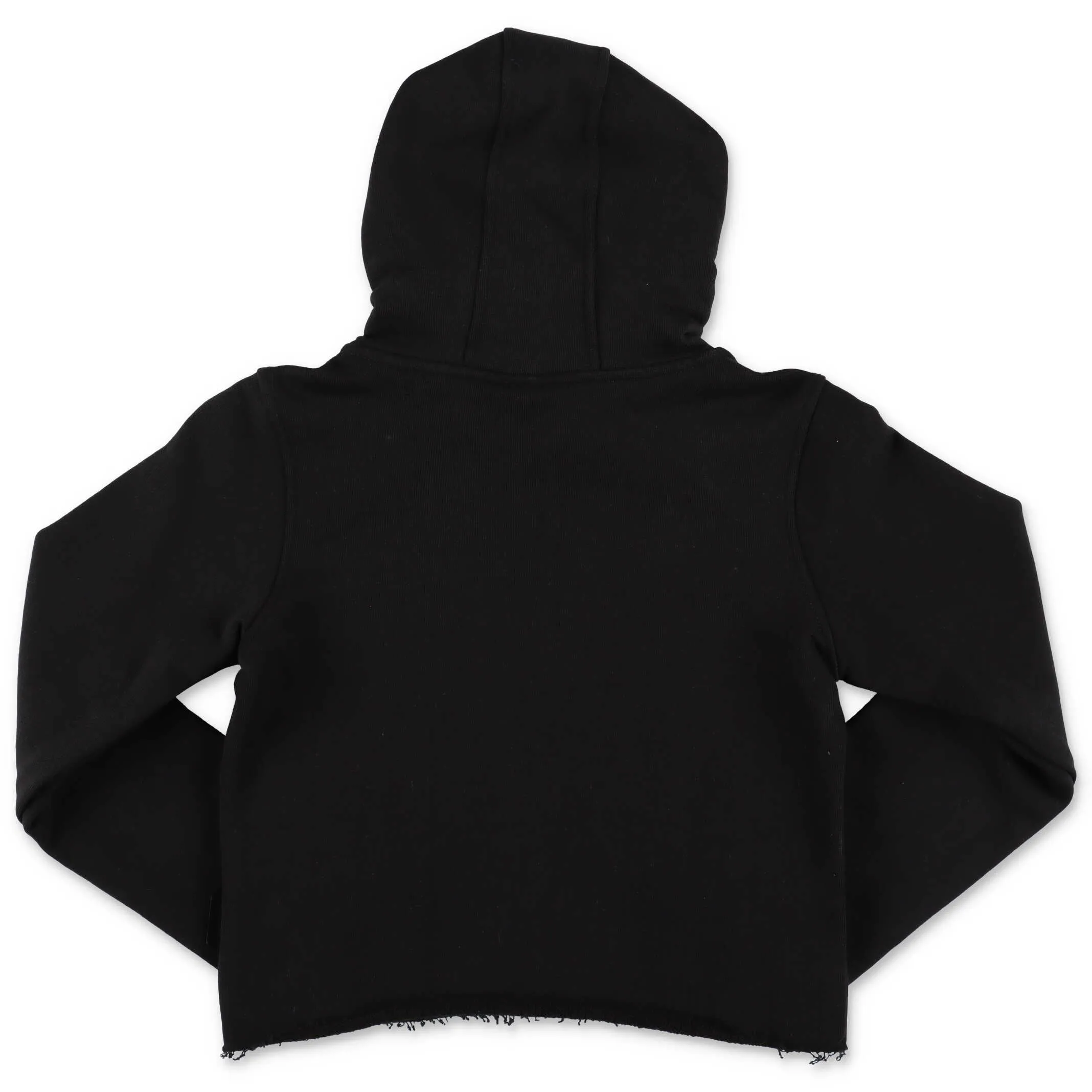 GCDS Kids Metallic Logo Cropped Hoodie