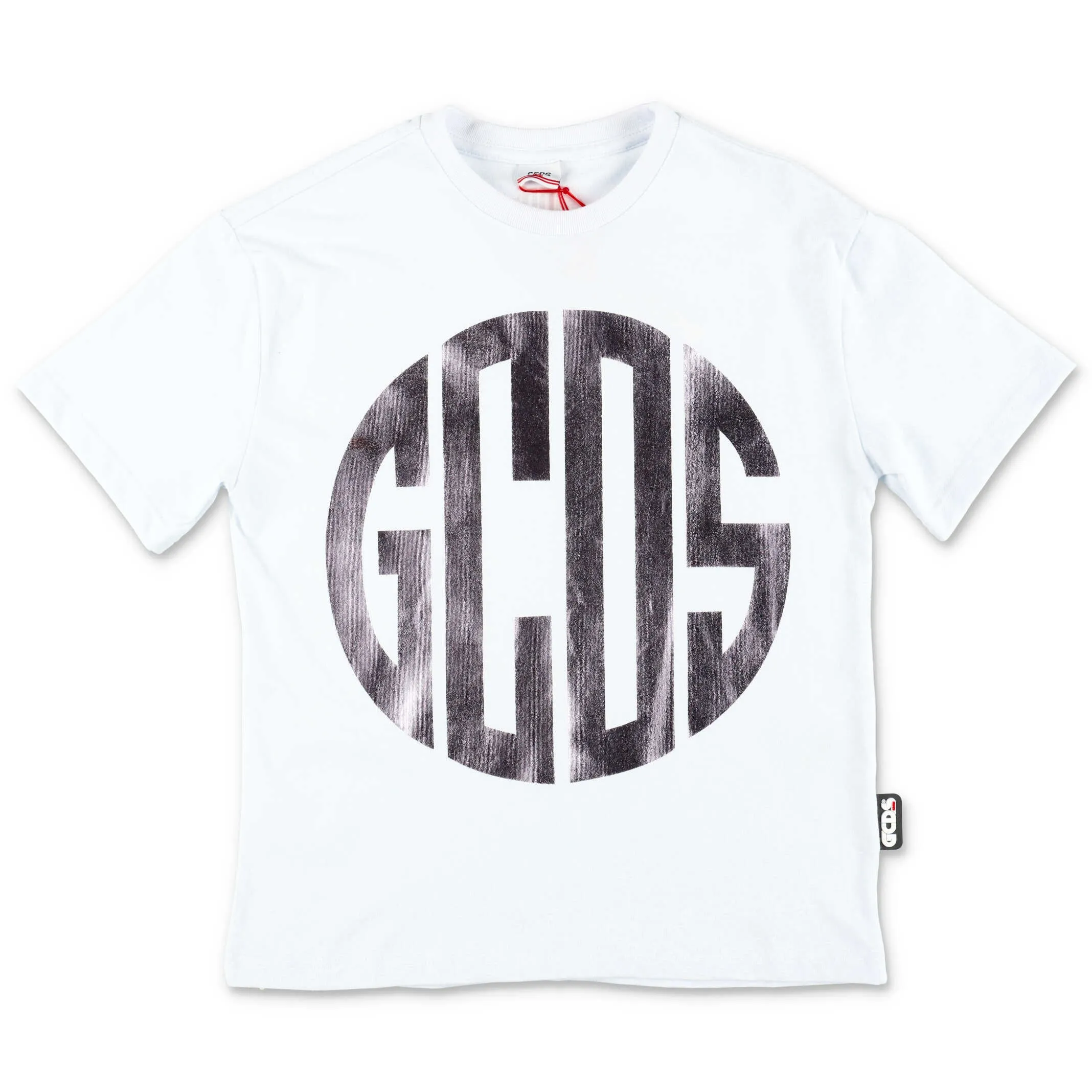 GCDS Kids Metallic Logo Print T-Shirt
