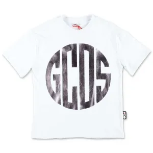 GCDS Kids Metallic Logo Print T-Shirt