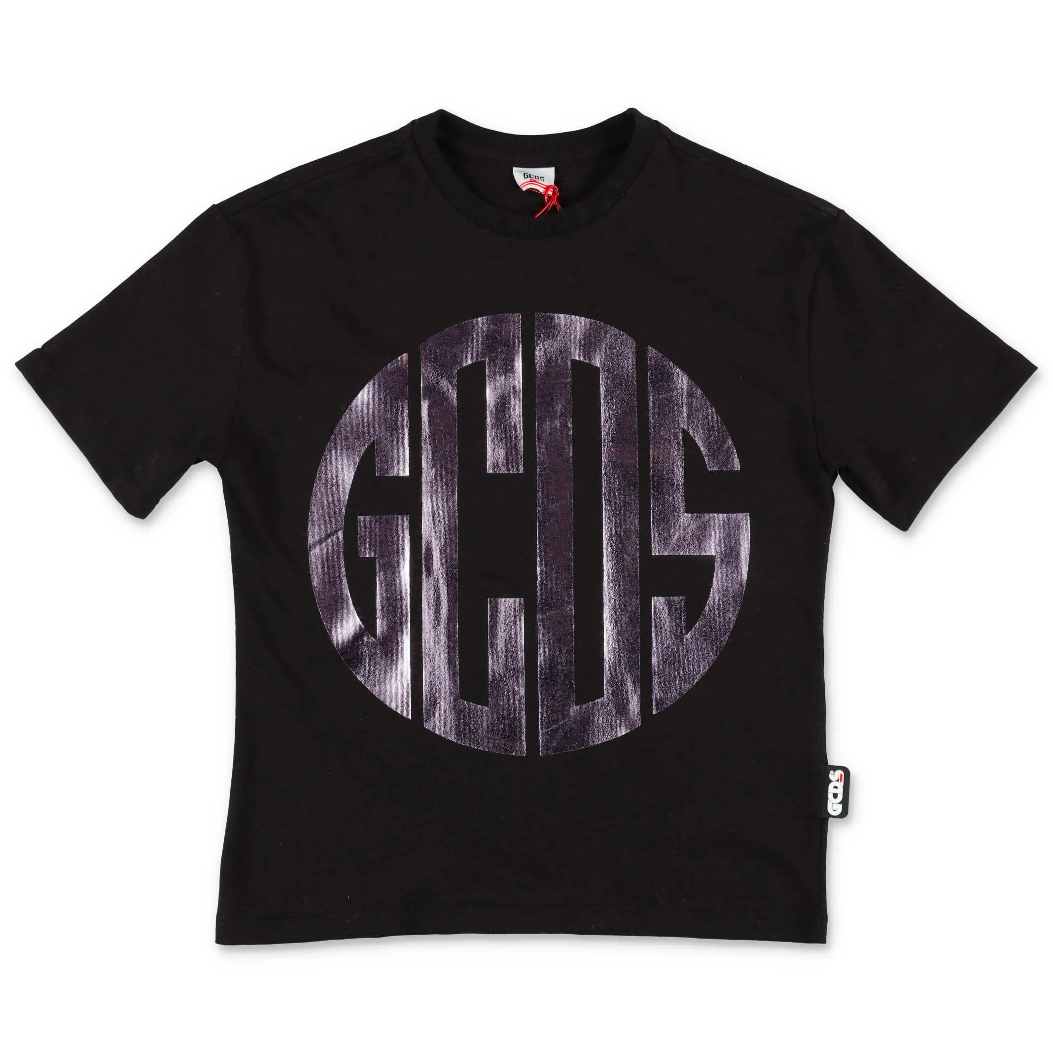 GCDS Kids Metallic Logo Print T-Shirt