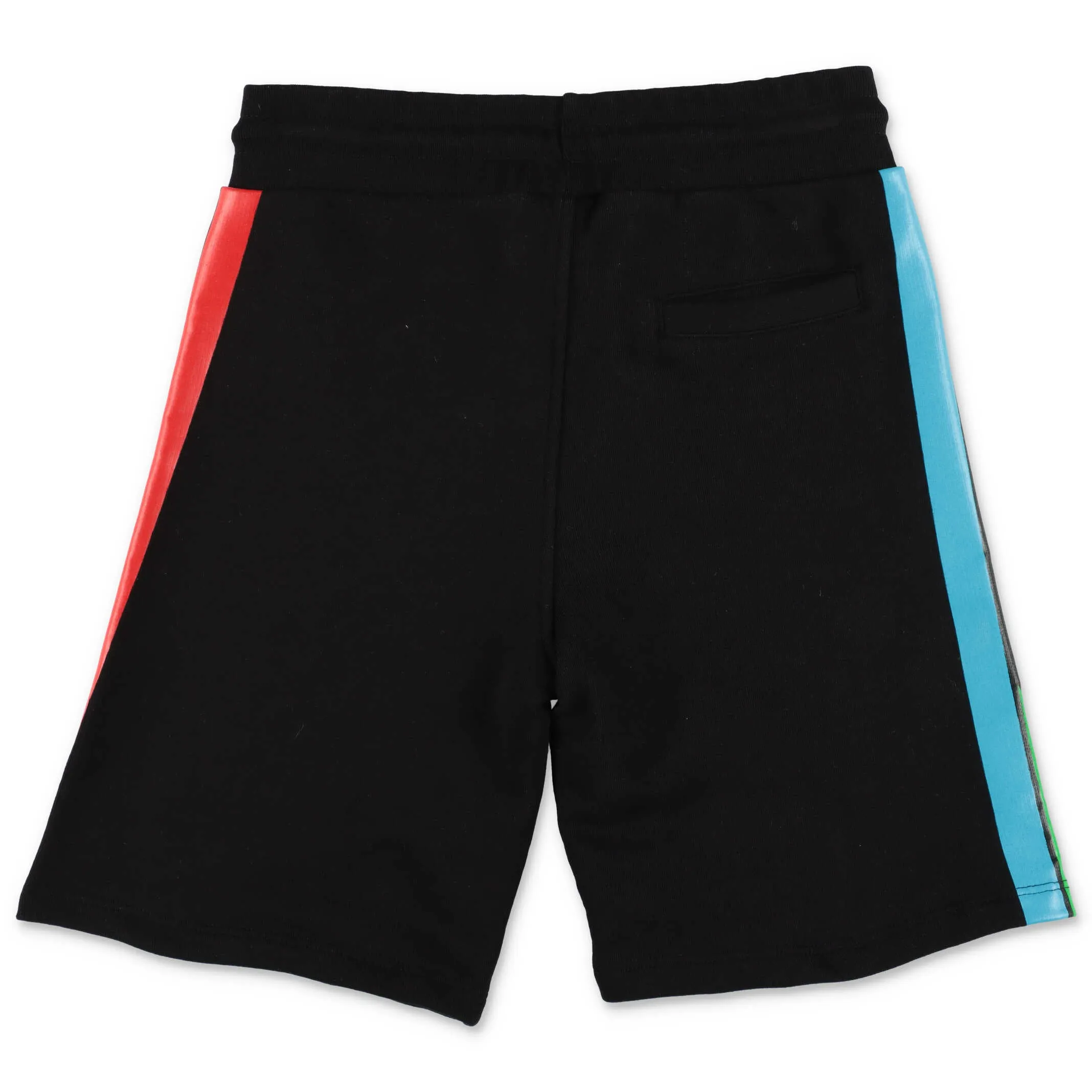 GCDS Kids Rainbow Stripe Logo Printed Shorts