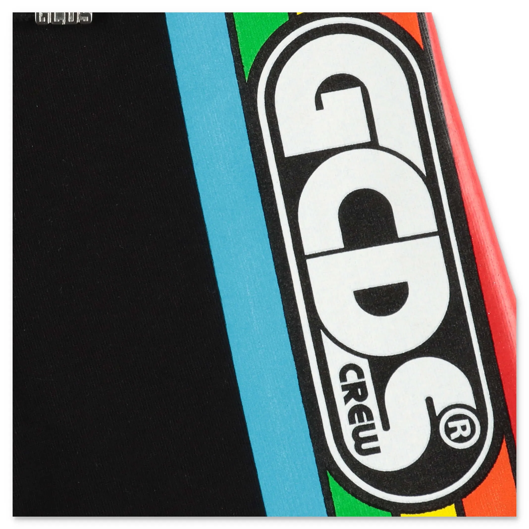 GCDS Kids Rainbow Stripe Logo Printed Shorts