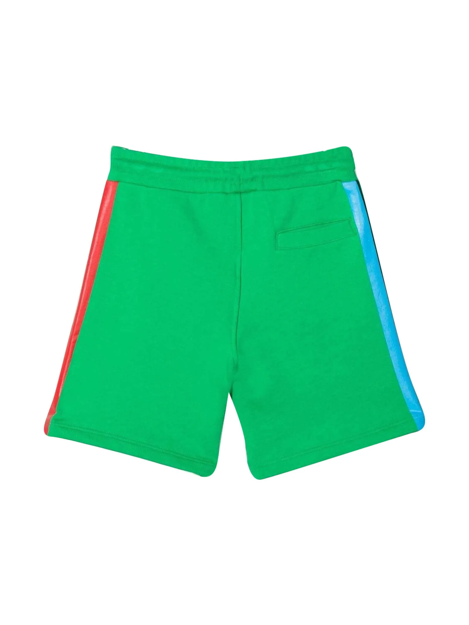 GCDS Kids Rainbow Stripe Logo Printed Shorts