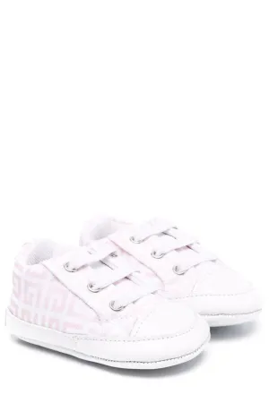 Givenchy Kids 4G Greca Pint Lace-Up Sneakers