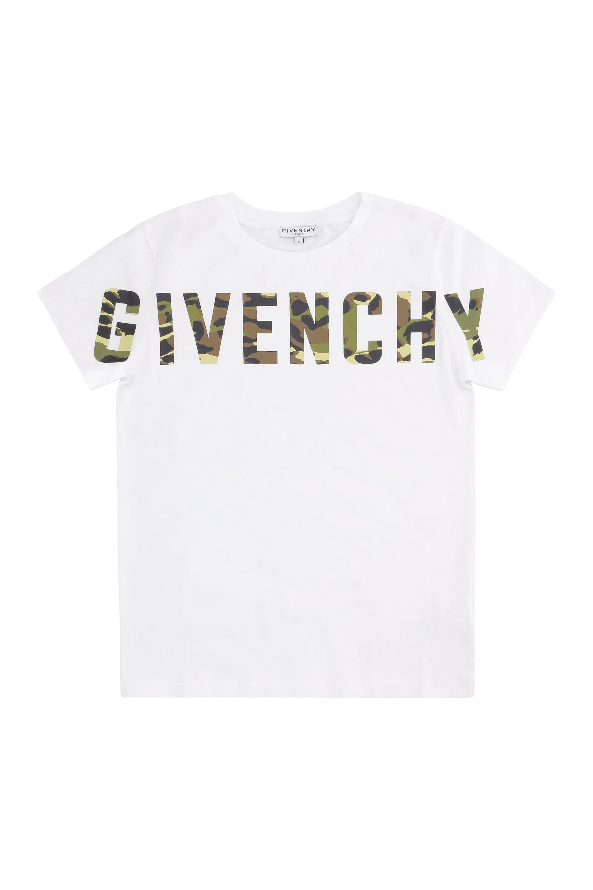 Givenchy Kids Camouflage Logo Print T-Shirt