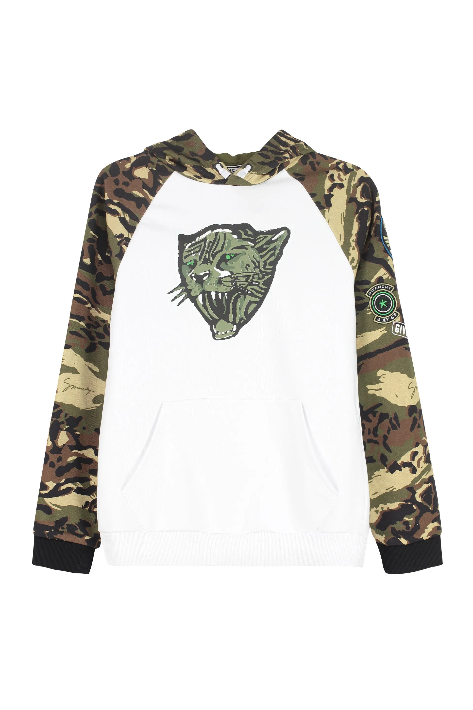 Givenchy Kids Camouflage Print Detail Hoodie