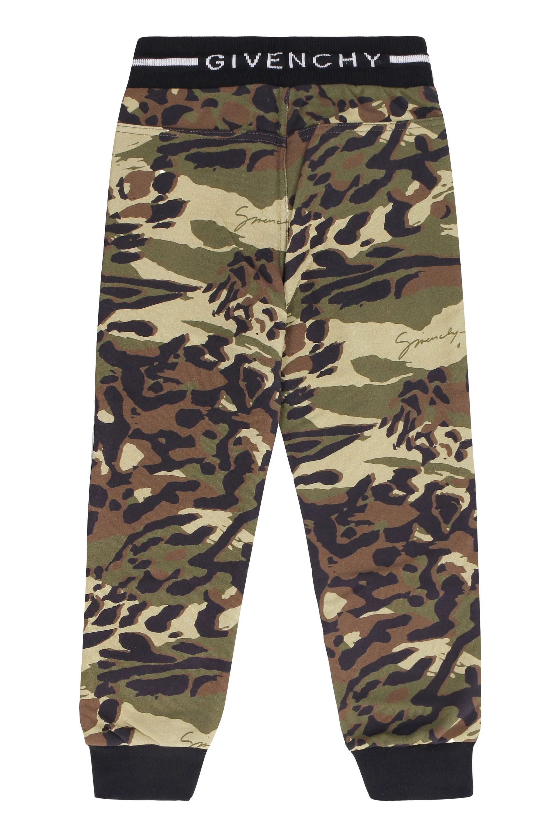 Givenchy Kids Camouflage Print Drawstring Pants