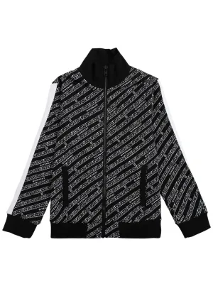 Givenchy Kids Chain Logo Print Jacket