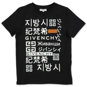 Givenchy Kids Languages Print T-Shirt