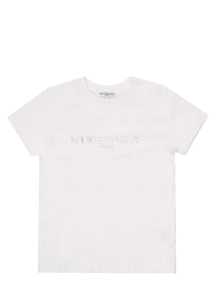 Givenchy Kids Logo Embroidered T-Shirt