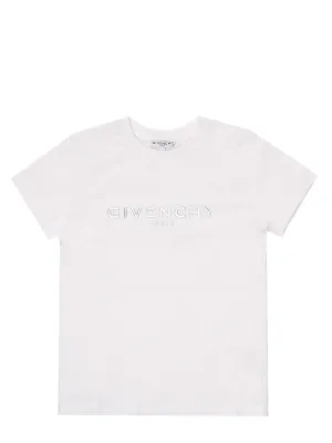 Givenchy Kids Logo Embroidered T-Shirt
