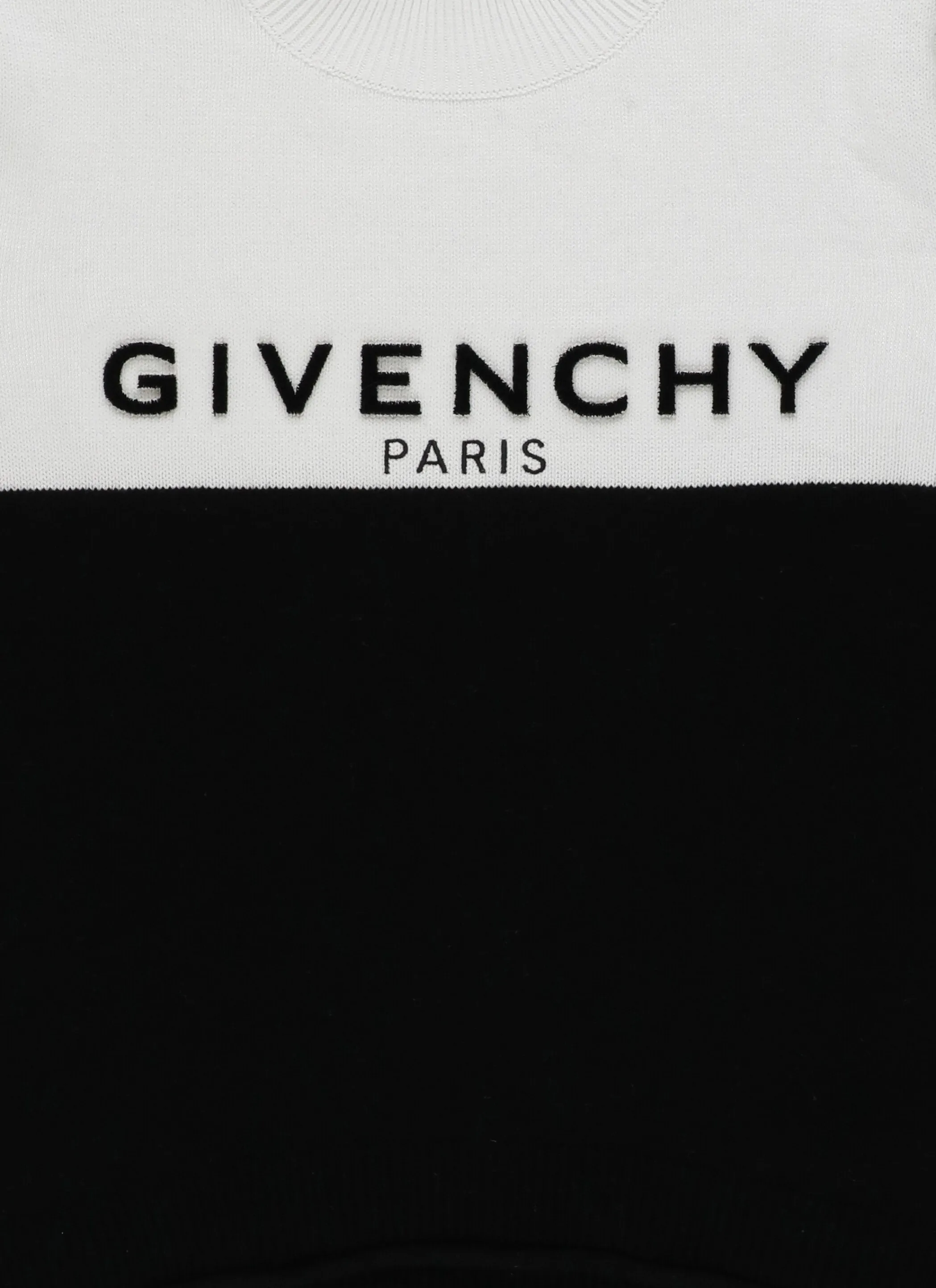Givenchy Kids Logo Intarsia Two-Tone Jumper