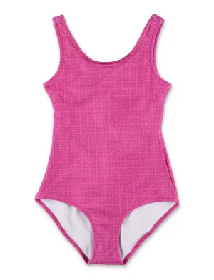 Givenchy Kids Logo Monogram Cut-Out Swimsuit