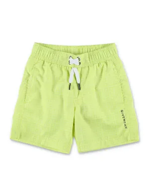 Givenchy Kids Logo Monogram Drawstring Swimshort