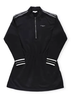 Givenchy Kids Logo Print Front-Zip Dress