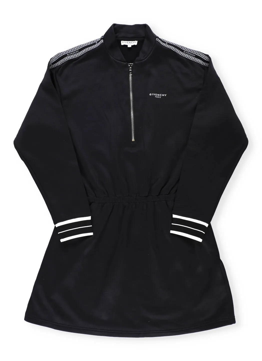 Givenchy Kids Logo Print Front-Zip Dress