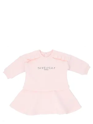 Givenchy Kids Logo Print Long-Sleeve Dress