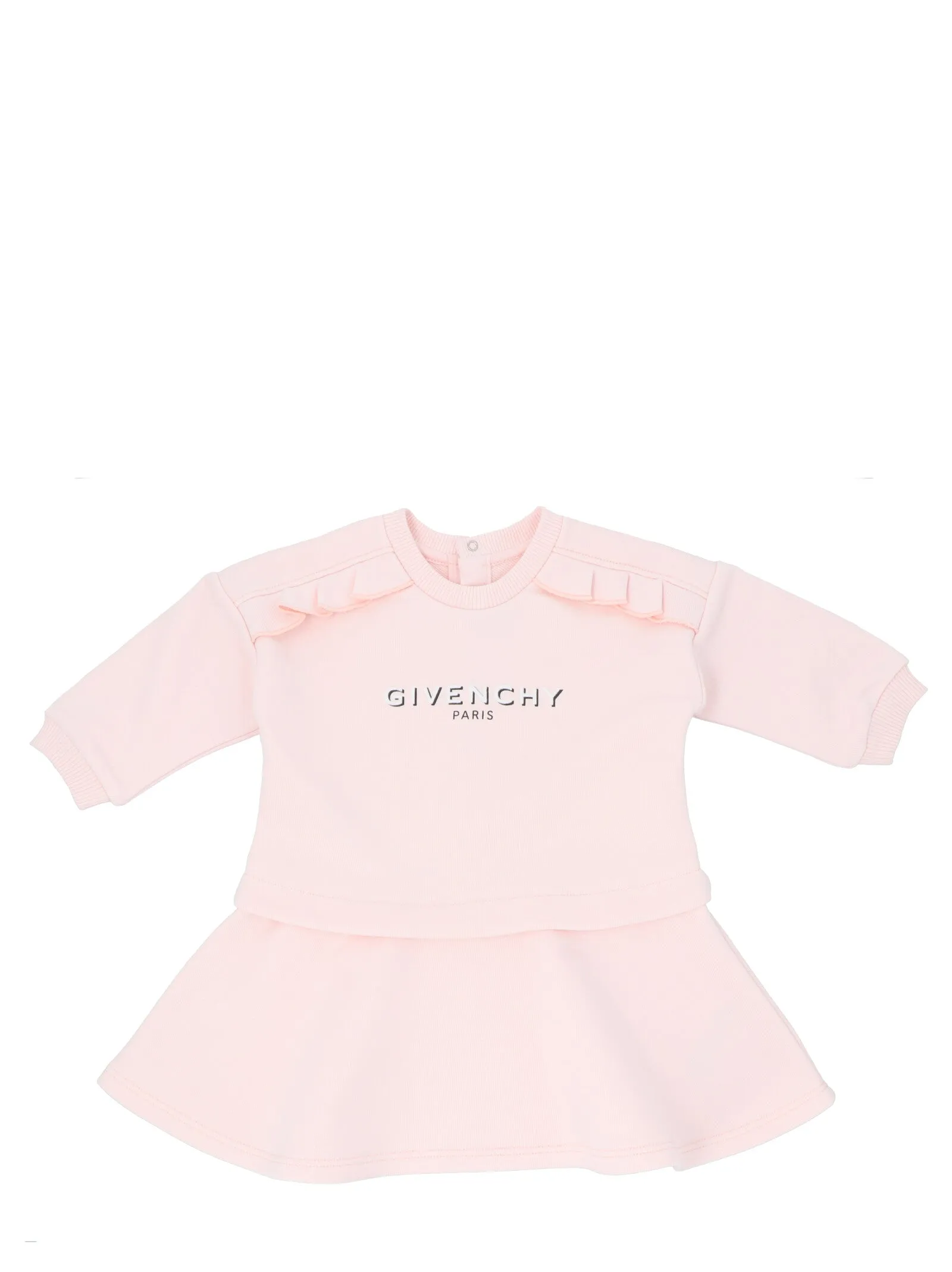 Givenchy Kids Logo Print Long-Sleeve Dress