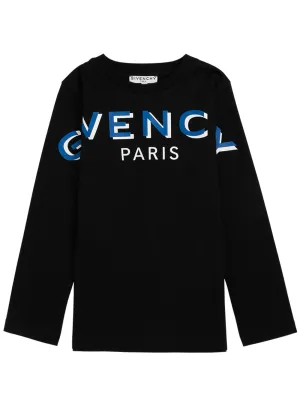 Givenchy Kids Logo Print Long-Sleeve T-Shirt