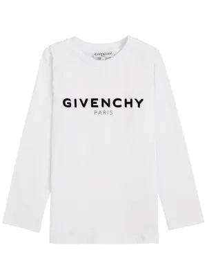 Givenchy Kids Logo Print Long-Sleeve T-Shirt