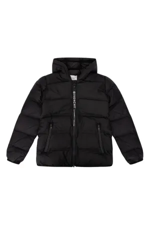Givenchy Kids Logo Print Puffer Jacket