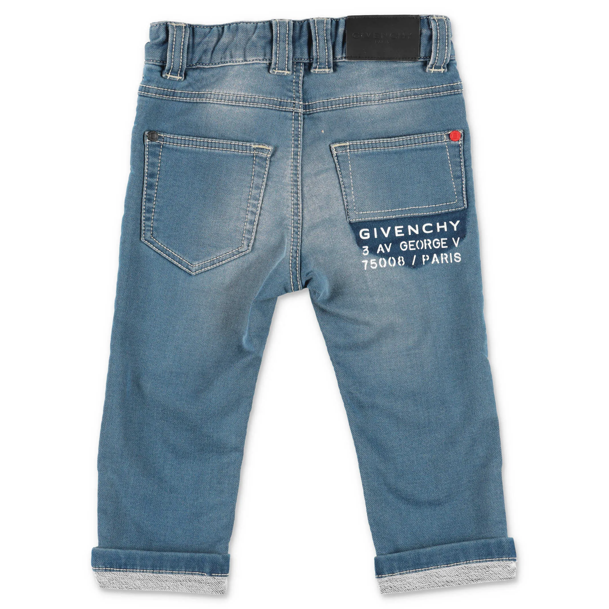 Givenchy Kids Logo Print Slim-Fit Jeans