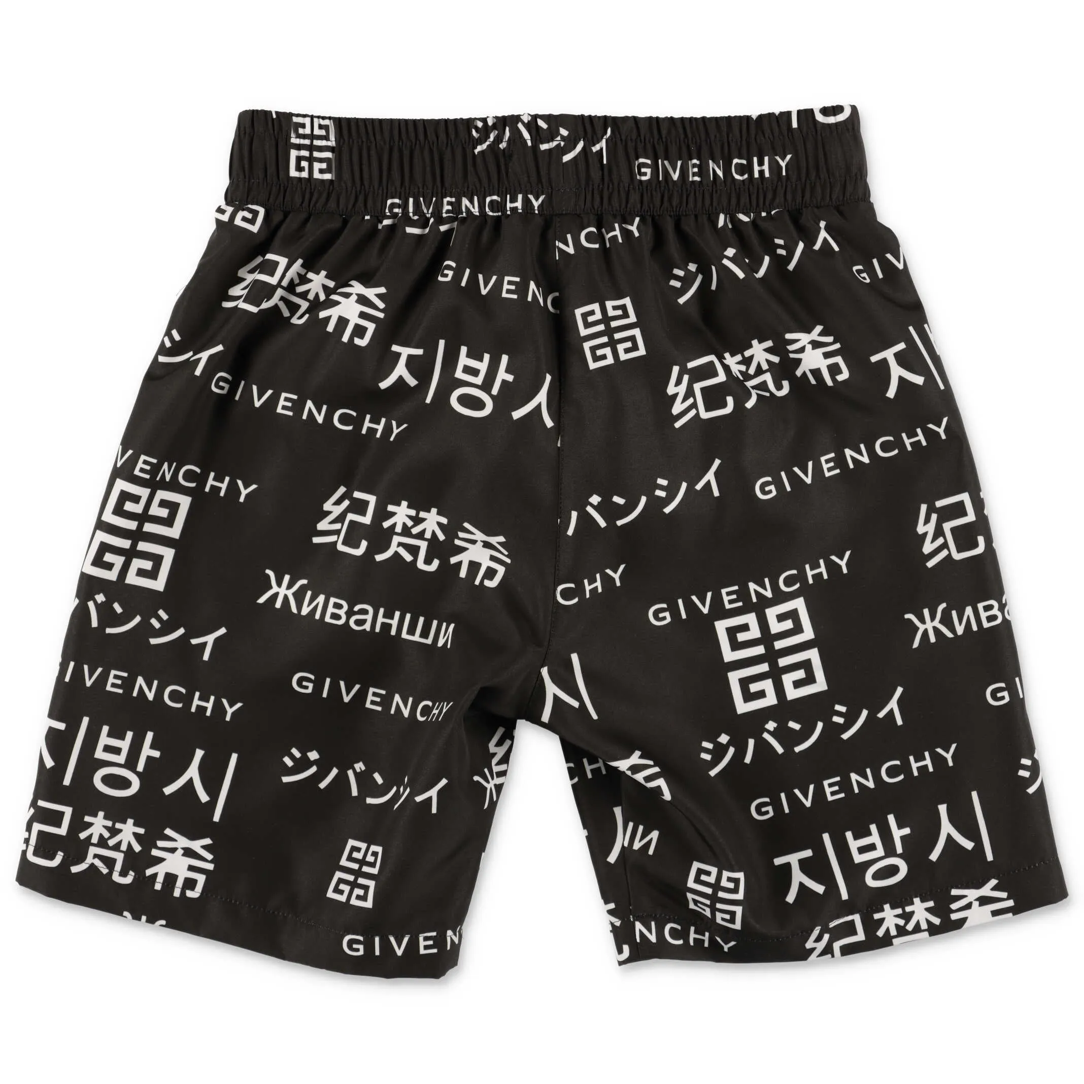 Givenchy Kids Logo Print Surfer Shorts