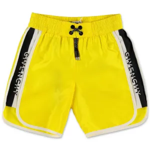 Givenchy Kids Logo Print Swim Shorts