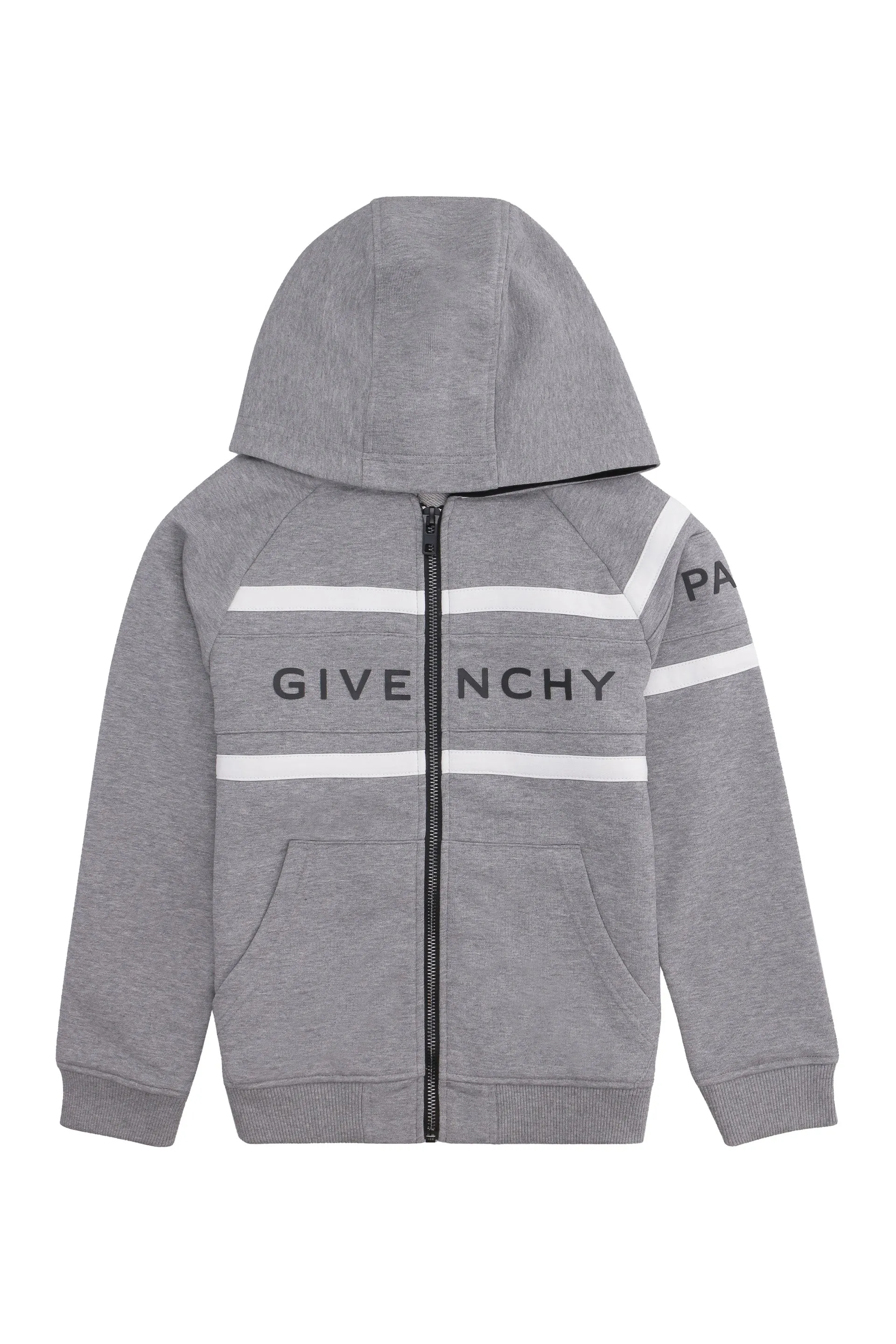 Givenchy Kids Logo Print Zip-Up Hoodie
