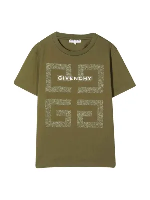 Givenchy Kids Logo Printed Crewneck T-Shirt