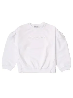 Givenchy Kids Logo Printed Puff-Sleeve Sweatshirt