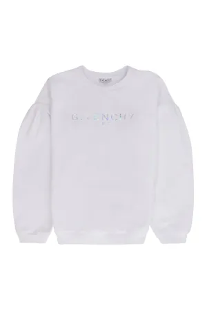 Givenchy Kids Logo Printed Puff-Sleeve Sweatshirt