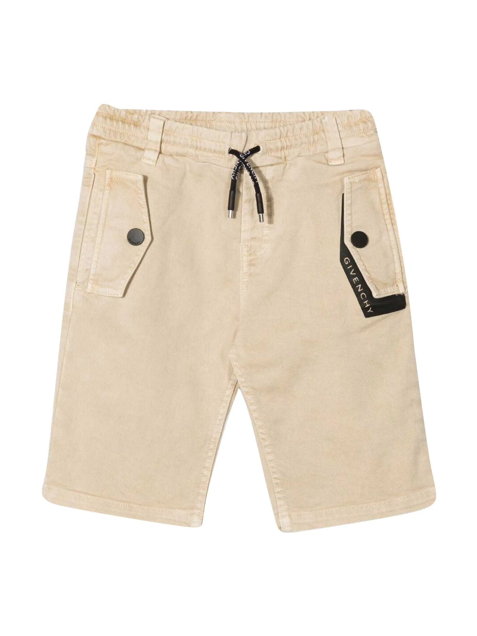 Givenchy Kids Logo Trim Drawstring Shorts