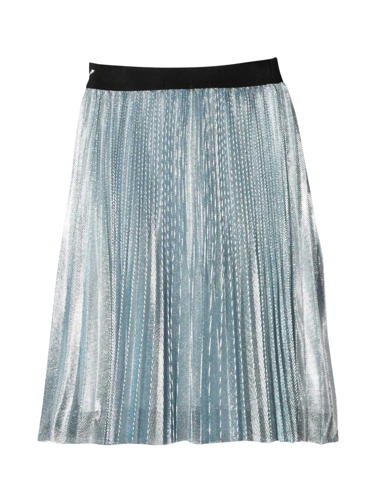 Givenchy Kids Logo Waisted Pleated Midi Skirt