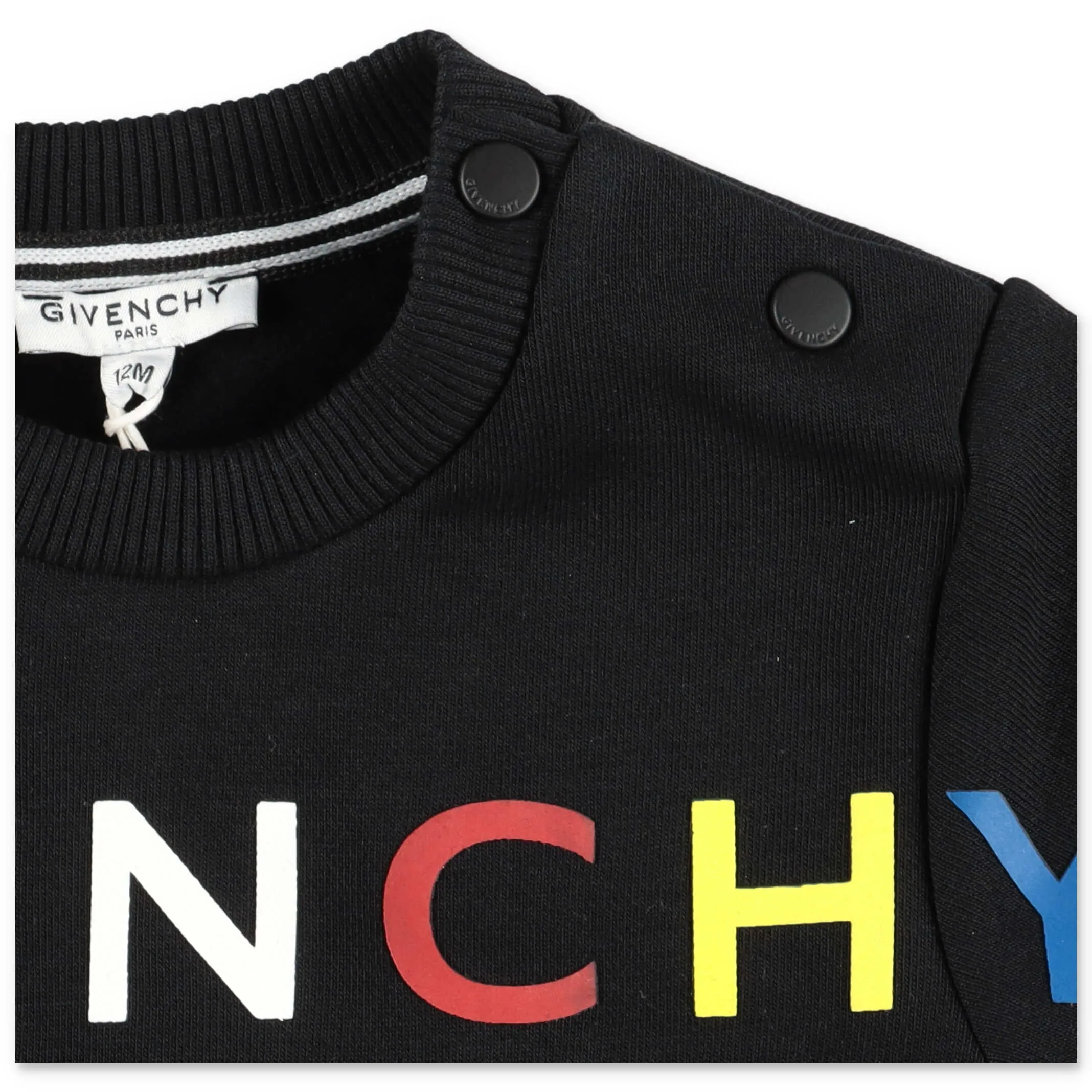 Givenchy Kids Rainbow Logo Print Sweatshirt