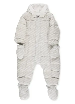 Givenchy Kids Striped Logo Print Padded Baby Onesie